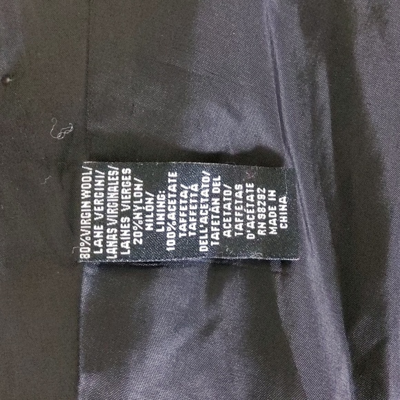 Tibi Black & White Houndstooth Print Wool Blend Coat missing Size tag. - Picture 9 of 9